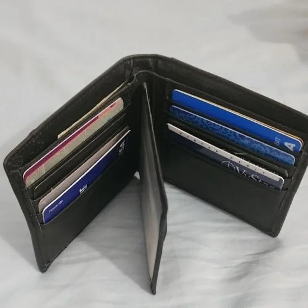 Mens Wallet RFID Blocking Leather Bifold Wallets For Mens, Extra Capacity